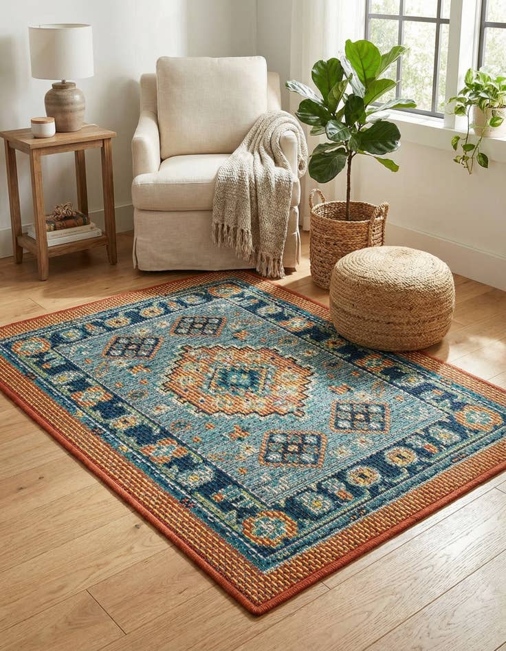 Detail image of  2' x 3'  Washable Baja Indoor / Outdoor Rug
