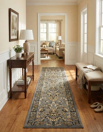 Gray Yasmin Runner Rug
