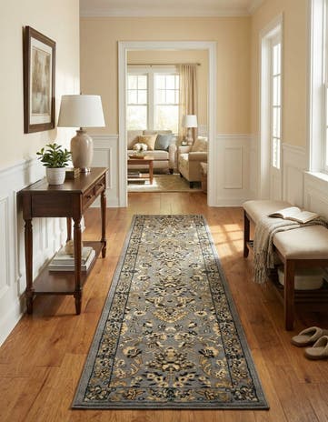 Gray Yasmin Runner Rug