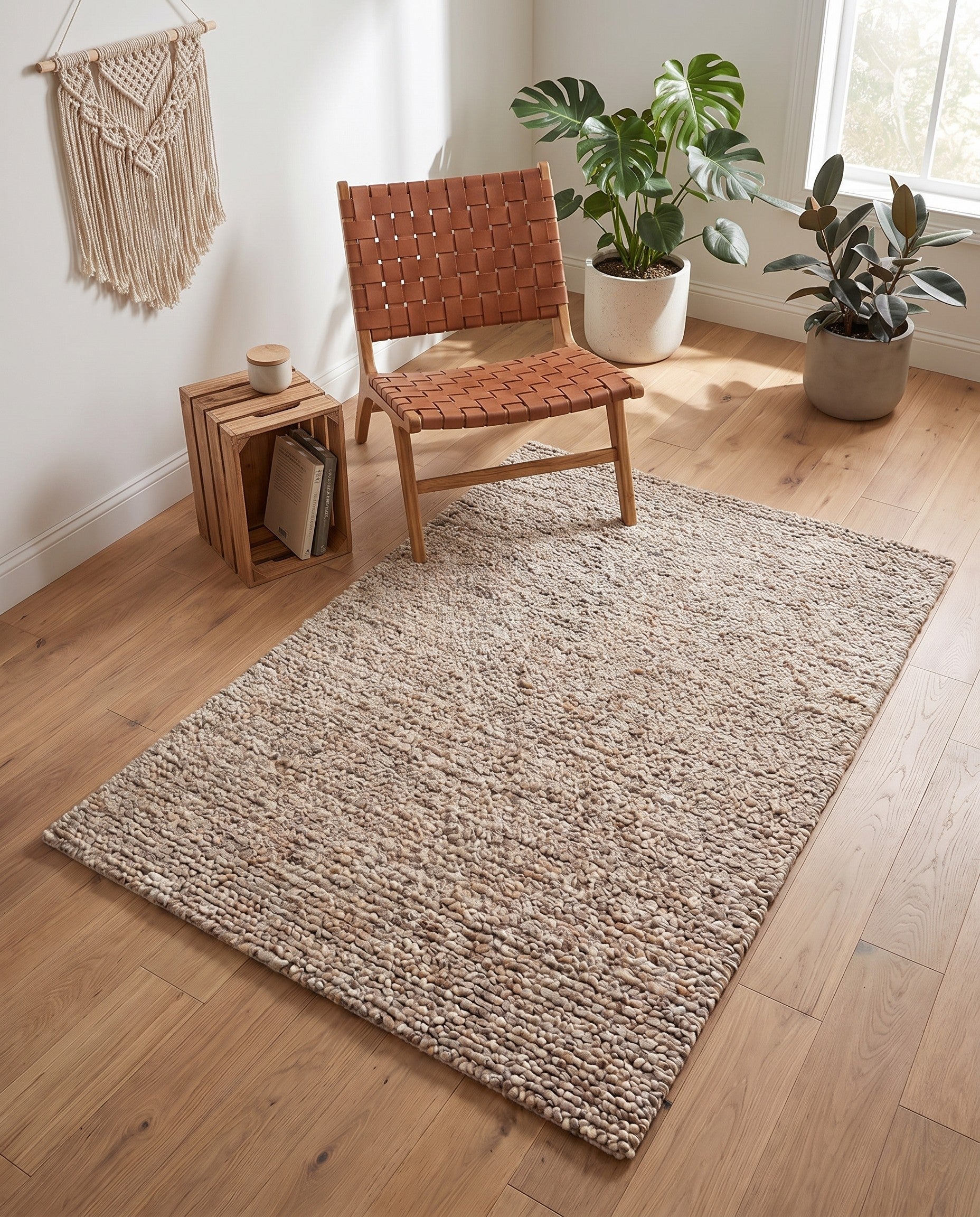4' 1 x 6' 1 Hand Woven Haka Deluxe Shag Rug
