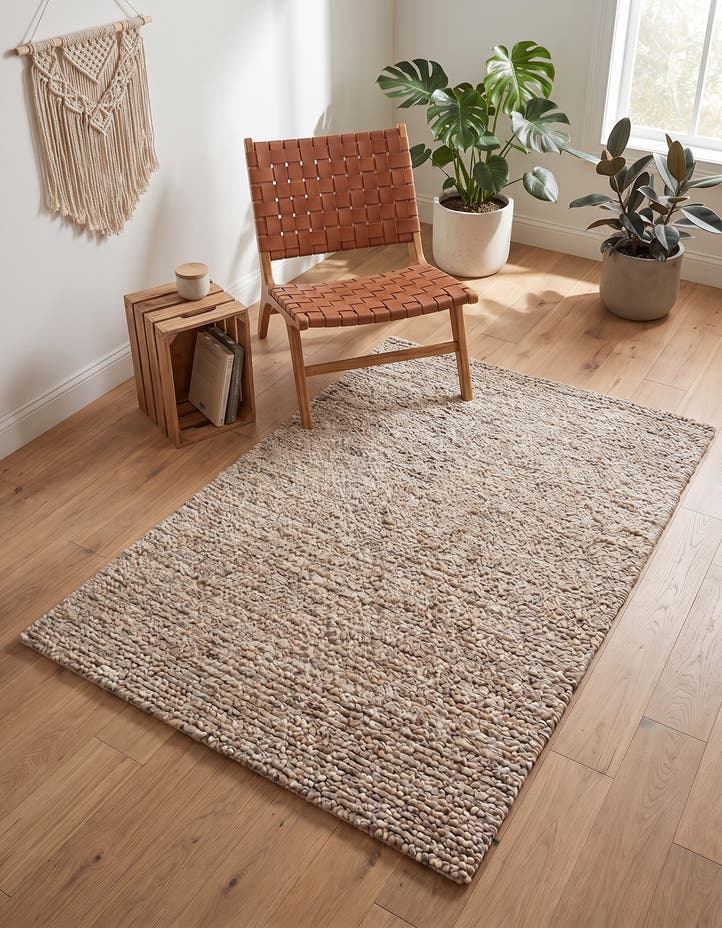 4' 1 x 6' 1 Hand Woven Haka Deluxe Shag Rug