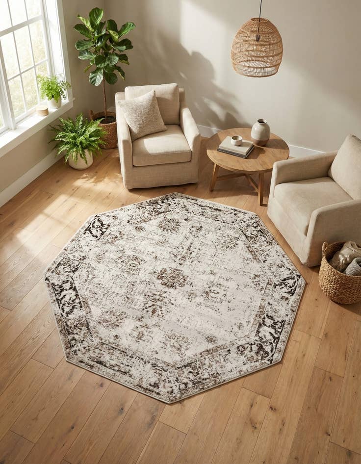 Detail image of 7' 10 x 7' 10 Monaco Octagon Rug