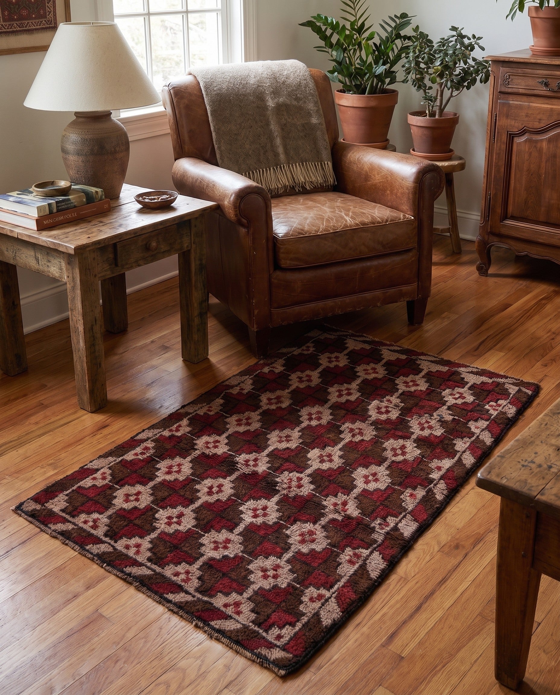 2' 9 x 4' 8 Hand Knotted Balouch Persian Wool Rug