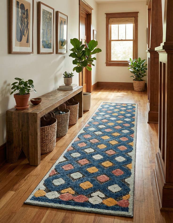 Detail image of  2' x 10'  Washable Belize Indoor / Outdoor Runner Rug