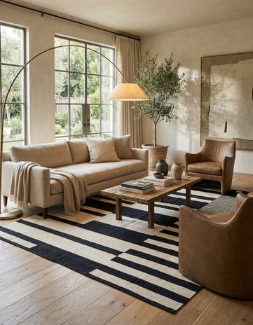 8' 9 x 11' 3 Hand Woven Kilim Modern Wool Rug