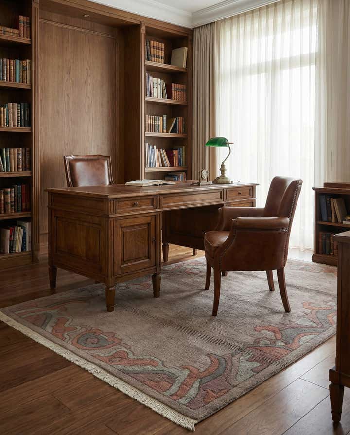 4' x 6' Hand Knotted Tibet Wool Rug