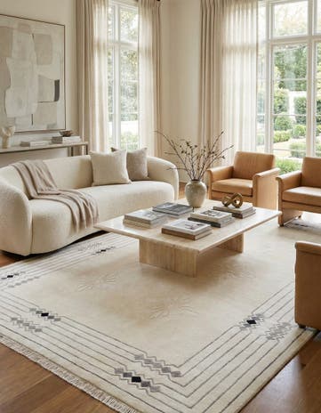 6' 9 x 9' 10 Hand Knotted Darya Wool Rug