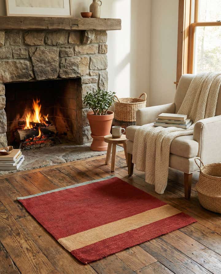 1' 3 x 1' 6 Hand Woven Pillow Wool Square Rug