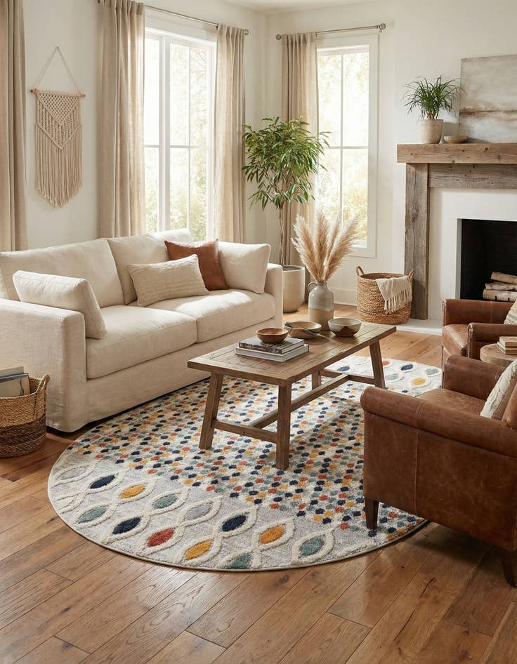 Detail image of 7' 10 x 10' Cherokee Oval Rug