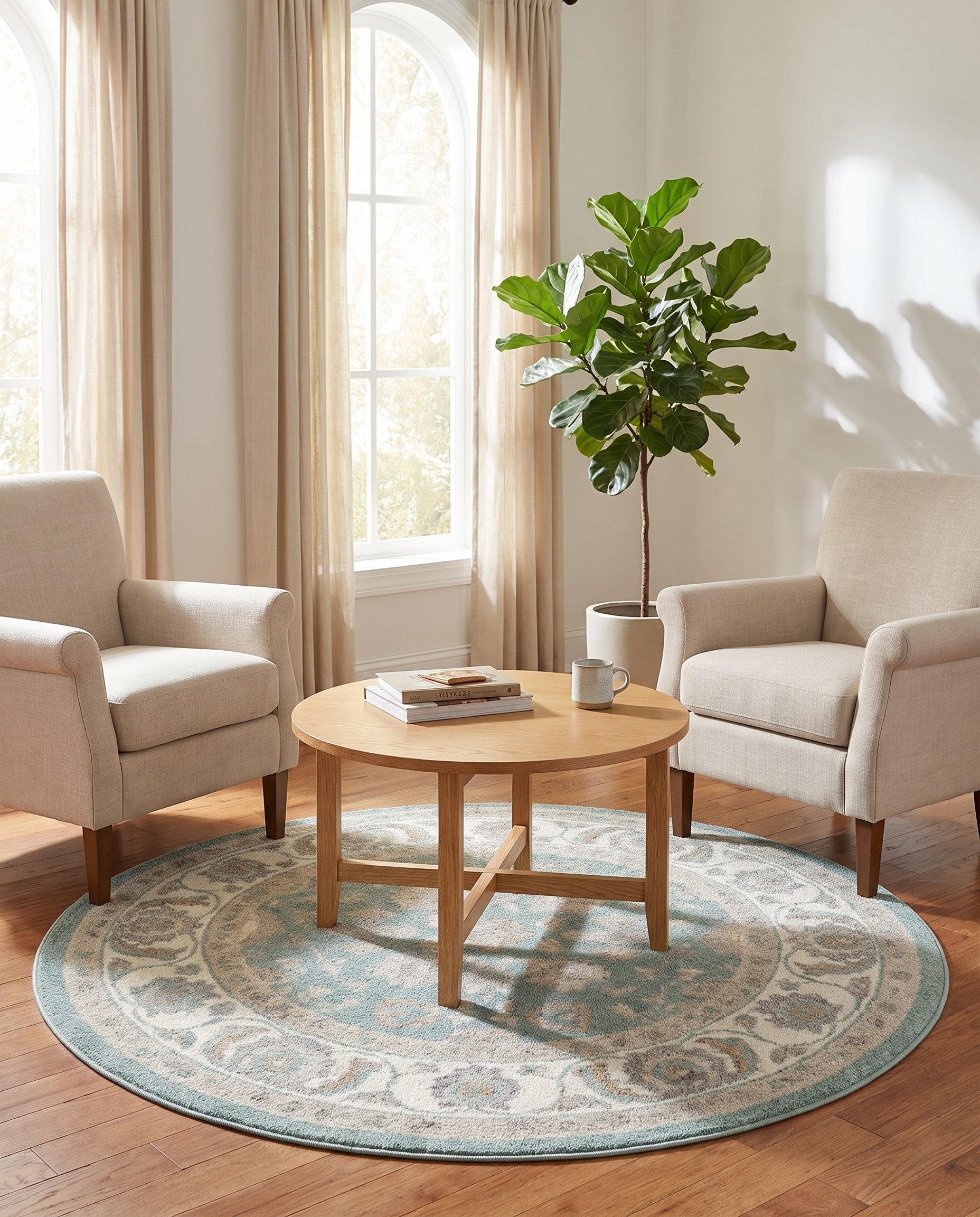 4' x 4' Aurelia Round Rug