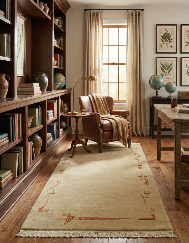 Detail image of 3' x 5' 4  Hand Knotted Nepal Wool Rug