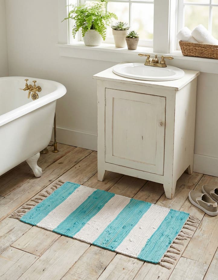 2' 2 x 3' 1 Hand Woven Chindi Rag Rug