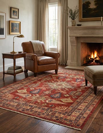 5' 9 x 7' 11 Hand Knotted Kazak Oriental Rug