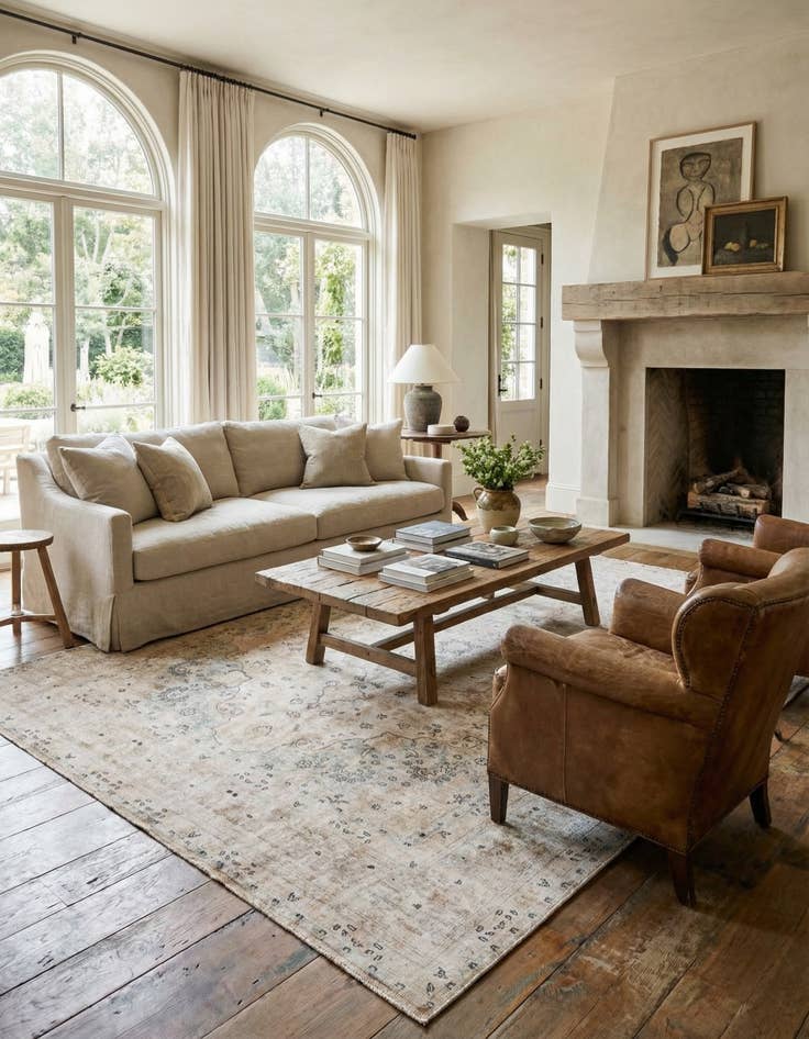 Detail image of  9' 6 x 12' 9  Hand Knotted Ultra Vintage Persian Wool Rug