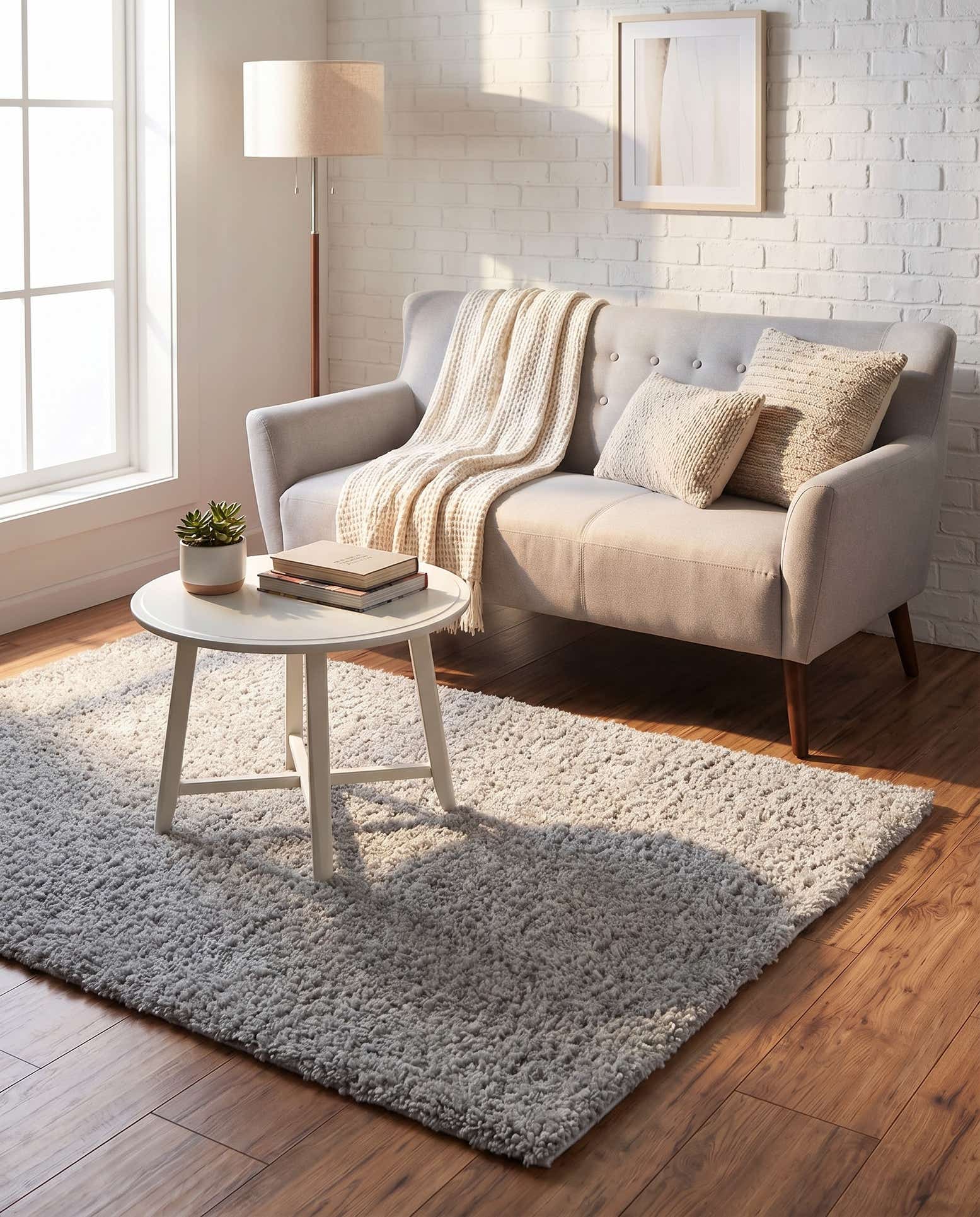 3' 3 x 5' 3 Soft Solid Shag Rug
