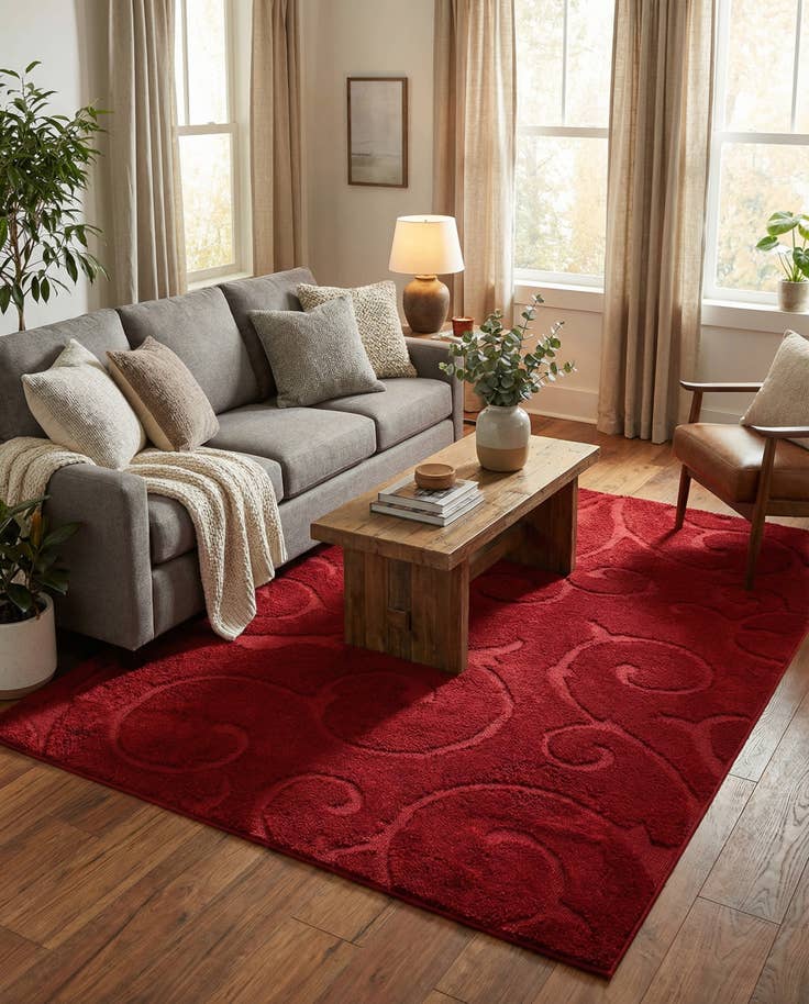 Detailansicht von 185cm x 275cm Floral Shag Teppich