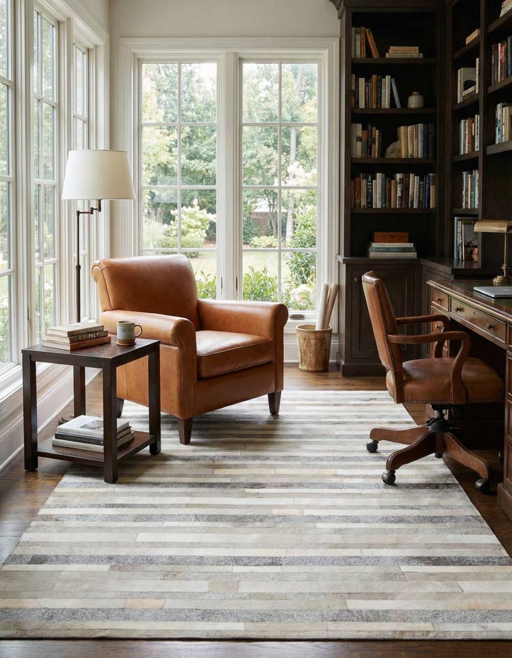 Detail image of 5' 1 x 8' Cowhide Rug