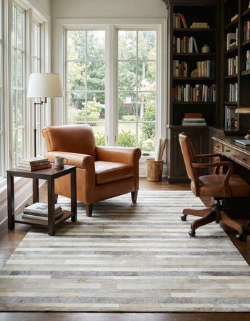 5' 1 x 8' Cowhide Rug