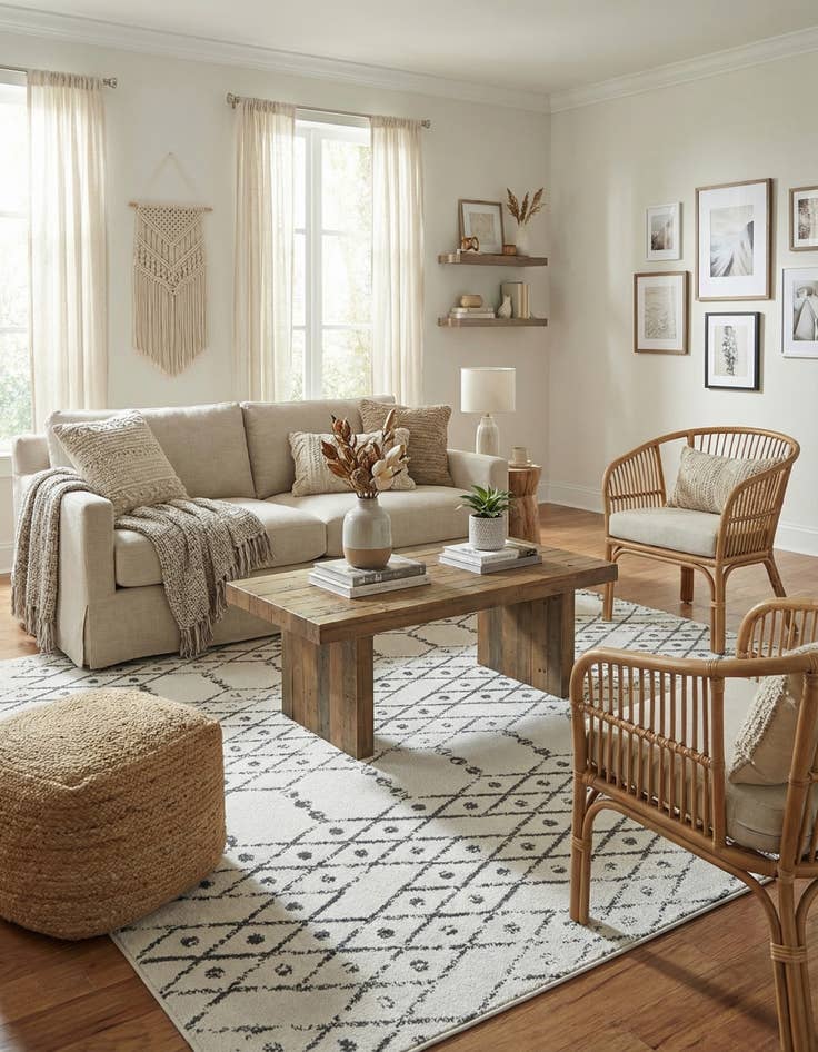 Detail image of  7' 10 x 10' Paxon Trellis Rug