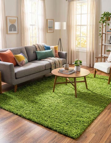 7' x 10' Solid Shag Rug