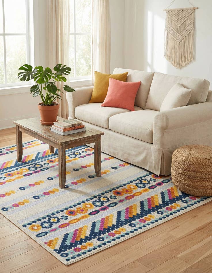 Detail image of 6' x 9' Easy-Clean Aruba Indoor / Outdoor Rug