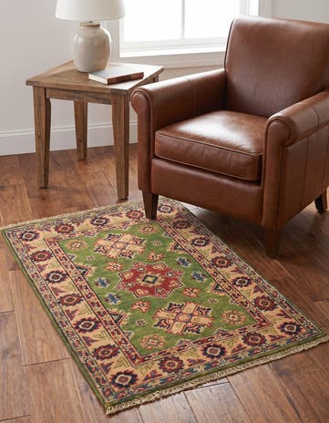 2' x 3' 1 Hand Knotted Kazak Rug