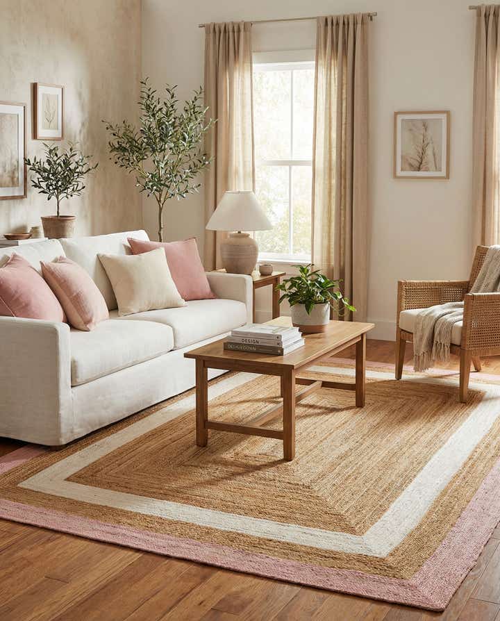 9' x 12' Handmade Braided Jute Rug