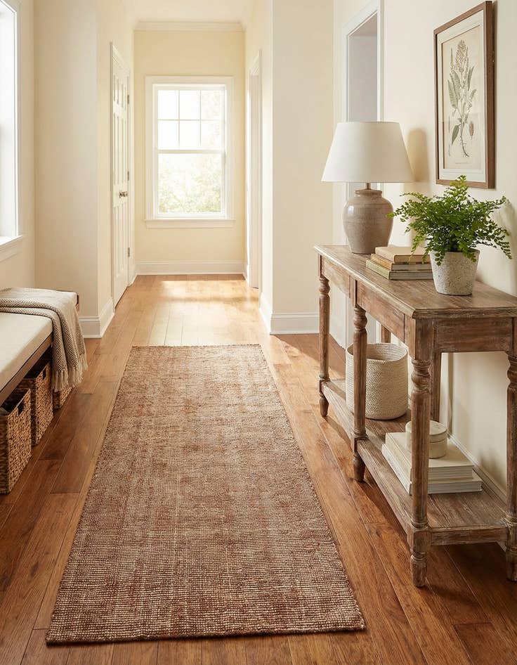 Detail image of  2' 7 x 10'  Hand Woven Jill Zarin English Manor Wool Runner Rug