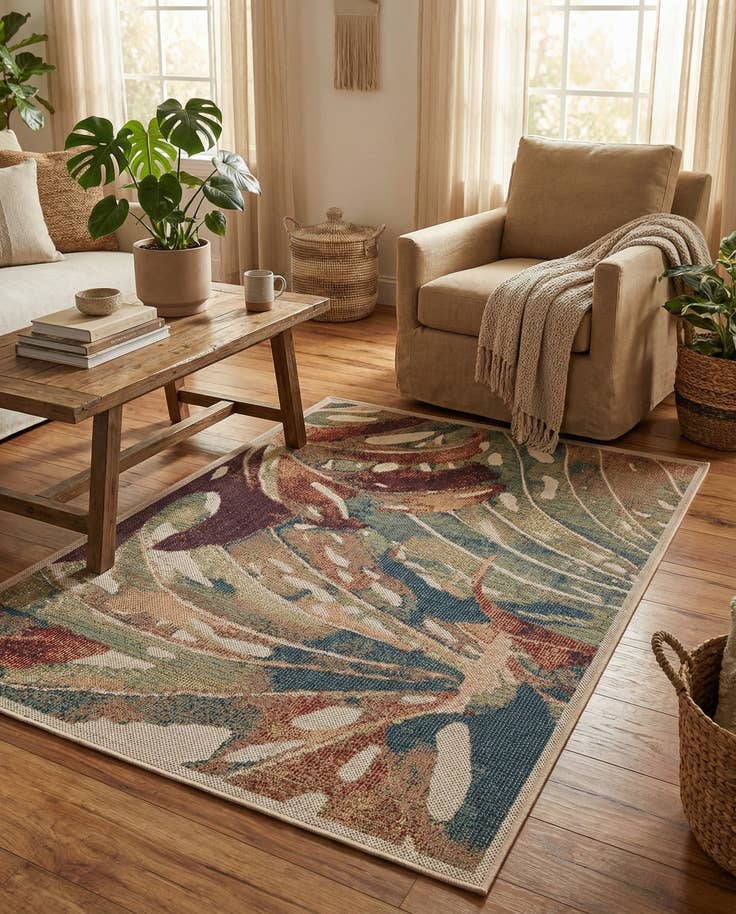Detail image of 4' x 6' Easy-Clean Baja Indoor / Outdoor Rug