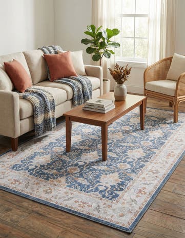 5' 1 x 8' Washable Timeless Rug