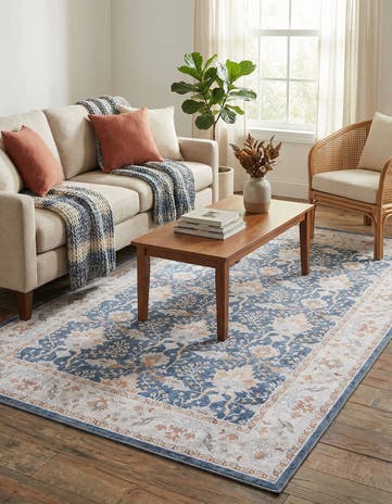 5' 1 x 8' Washable Timeless Rug