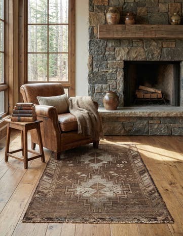 2' 8 x 4' 8 Hand Knotted Ultra Vintage Wool Rug