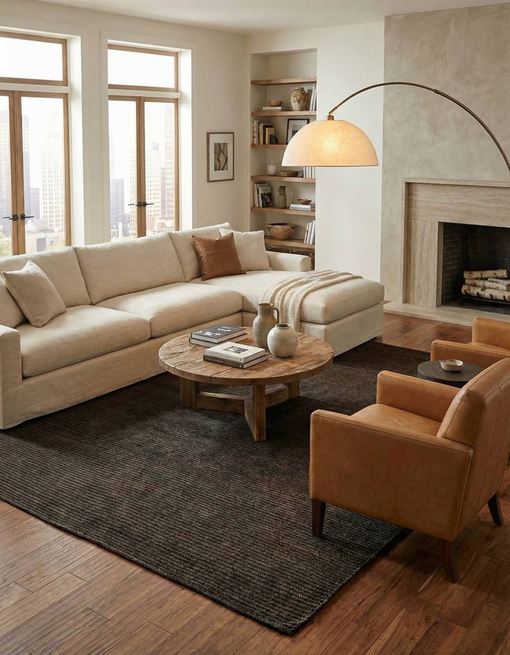 Detail image of 5' 8 x 7' 10 Juma Wool Rug