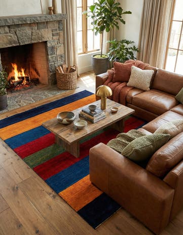 6' 11 x 9' 8 Gabbeh Shouli Rug