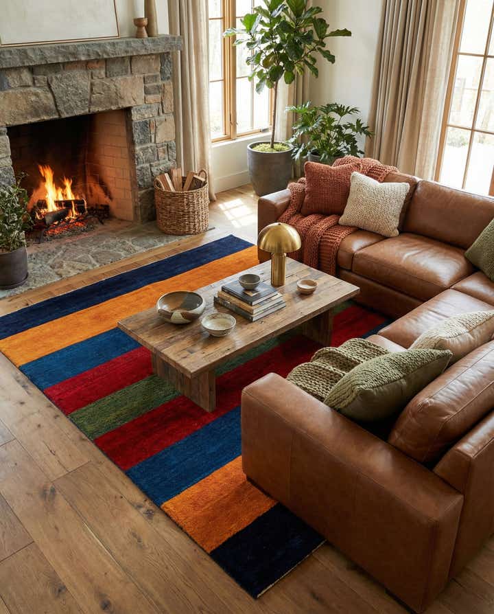 6' 11 x 9' 8 Gabbeh Shouli Rug