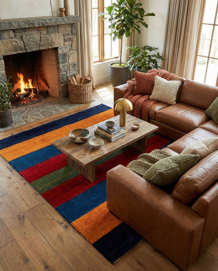 Detail image of 6' 11 x 9' 8 Gabbeh Shouli Rug