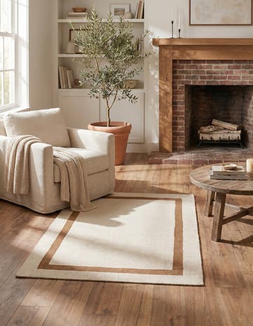 3' 3 x 5' 3 Jill Zarin Border Wool Rug