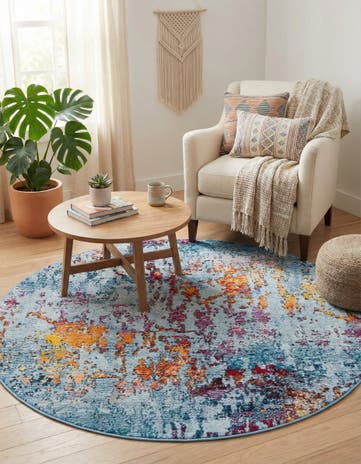 4' x 4' Starlight Round Rug