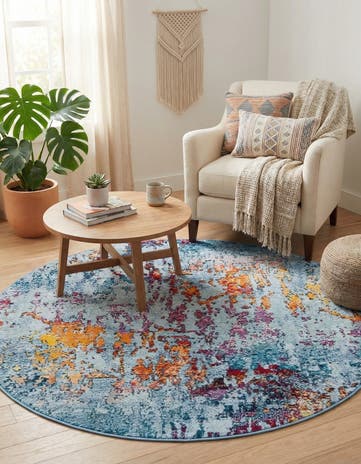 4' x 4' Starlight Round Rug