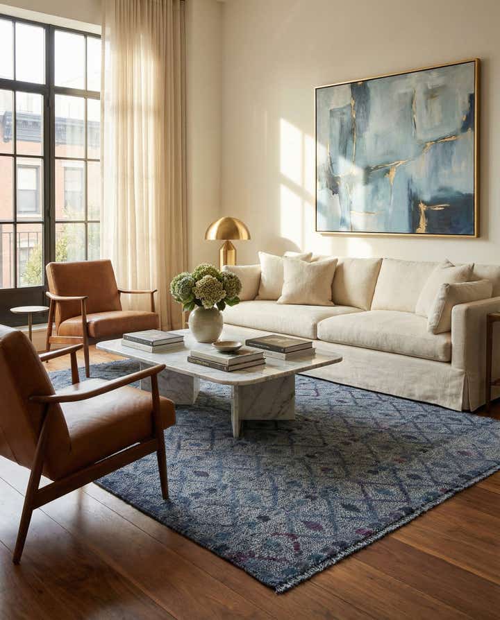 5' 8 x 8' 4 Hand Knotted Darya Wool Rug