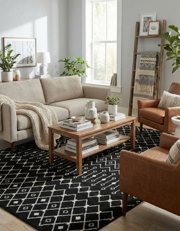 9' x 12' Moroccan Trellis Rug