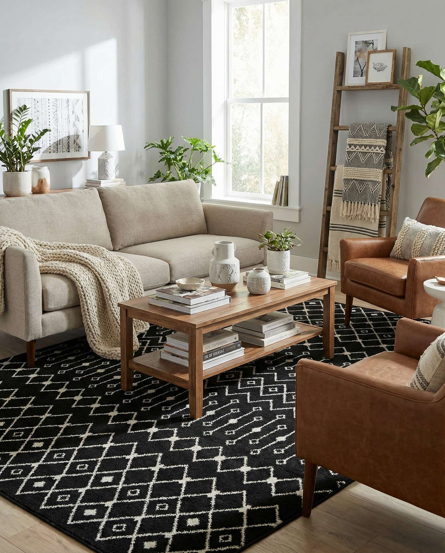 9' x 12' Moroccan Trellis Rug