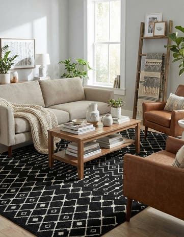 9' x 12' Moroccan Trellis Rug