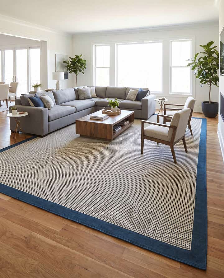 10' x 14' Easy-Clean Border Indoor / Outdoor Rug