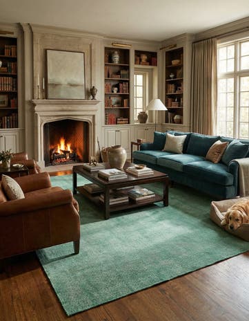 7' 10 x 10' Hand Woven Jill Zarin English Manor Farmhouse Wool Rug