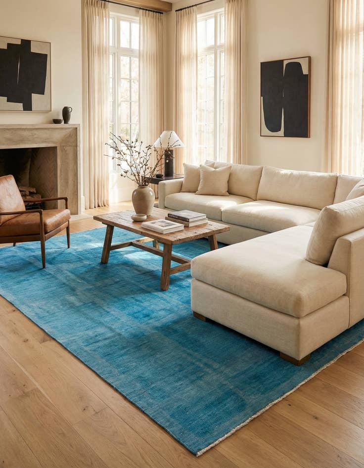 Detail image of 8' 2 x 10' 1  Hand Knotted Darya Wool Rug