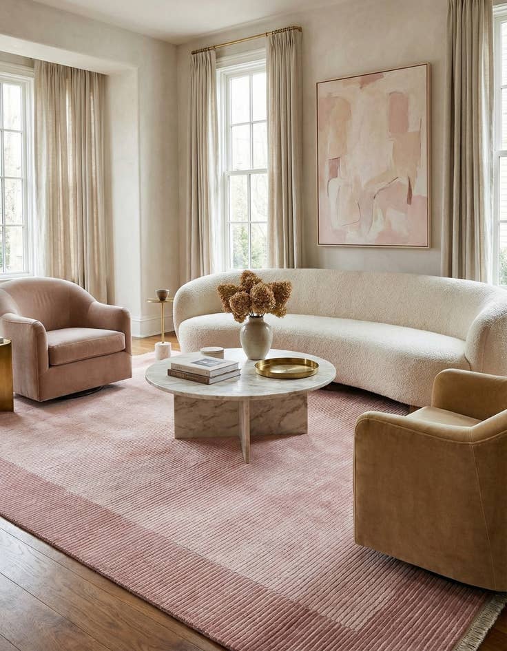 Detail image of 6' 7 x 9' 8  Hand Knotted Darya Wool Rug