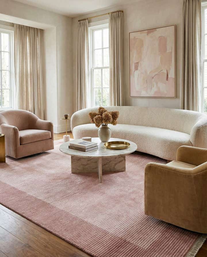 6' 7 x 9' 8 Hand Knotted Darya Wool Rug