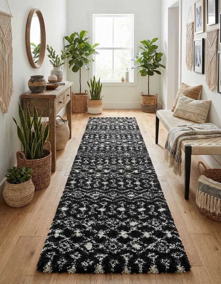 3' 3 x 16' 5 Moroccan Trellis Shag R...