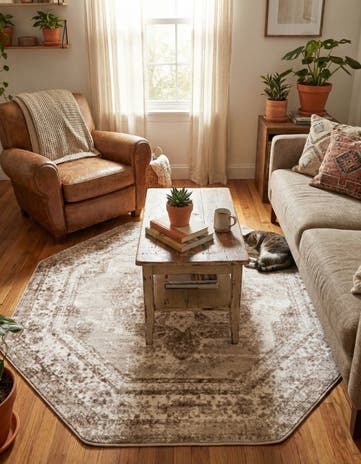 5' 3 x 5' 3 Monte Carlo Octagon Rug